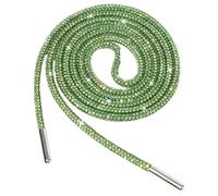 Jamron Una Pieza 4MM Brillante Cordones de Zapato Redondos con Strass Recambios Cordones para Sudadera Capucha SN0712111 Verde 100CM