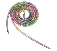 Jamron Una Pieza 4MM Brillante Cordones de Zapato Redondos con Strass Recambios Cordones para Sudadera Capucha SN0712111 Arcoiris 80CM