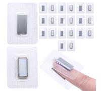 Jamsinmu Imanes ocultos para coser Botones magnéticos invisibles Cierre magnético de PVC para coser tela, cortina, ropa bolsos Plata-F2010
