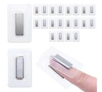 Jamsinmu Imanes ocultos para coser Botones magnéticos invisibles Coser en PVC cierre magnético para coser en tela, cortina, ropa bolsos Plata-F2510