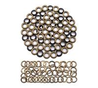 Jamsinmu Juego de ojales Eyelets Grommet, 50 unidades de 400 unidades, juego de ojales de metal, kit de herramientas para ojos y grommet, ojales de latón en set QY002-Bron-800#100