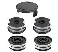 JAMSSOW 4 bobinas de repuesto para cortabordes Parkside TLP-01, bobina de hilo para Parkside PRTA 20-Li C3, A1, B1, B2, PRT 550 A1, A2, A3, A5, B6, PRT 300 A1, tapa TLP-01-1 (4 bobinas+1 tapa)