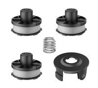 JAMSSOW 4 Piezas Carrete de Repuesto para Cortadoras de Césped compatible con Makita 196146-9/195858-1,Bobina de Hilo para Makita 18V DUR181Z,DUR181RF,DUR181(3 bobina + 1 tapa + 1 resorte)