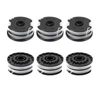 JAMSSOW bobinas de repuesto para cortabordes Parkside TLP-01, bobina de hilo para Parkside PRTA 20-Li C3, A1, B1, B2, PRT 550 A1, A2, A3, A5, B6, PRT 300 A1, Ø 1,6 mm, 10 m longitud (6 bobinas)