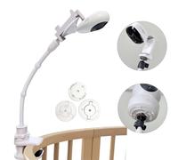 JAMUILS Soporte Universal Flexible Giratorio con Clip para Monitor de Video de Bebé para Cuna y Escritorio, Compatible con Hellobaby HB30 HB32 HB35 HB50, Philips Avent SCD843/26 SCD833/26, Vtech