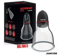 Jamyjob - xpand lite bomba automática de testículos 3 niveles de succión gris