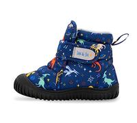 Jan & Jul Botas de tobillo para niños pequeños para invierno y nieve, Dinos espaciales, 19 EU