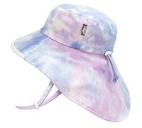 Jan & Jul Cotton Adventure Toddler Sun-Hat with Wide Brim (M: 6-24 Months, Cotton Candy Tie-Dye)