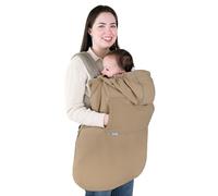 JAN & JUL Funda impermeable para portabebés para la lluvia, ajuste universal para asiento de coche y cochecito (marrón suave)