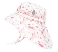 JAN & JUL Gorro de sol ajustable repelente al agua para niñas, Unicornio, 2-5T