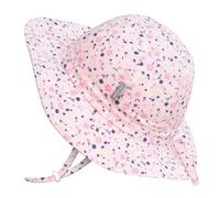 Jan & Jul Grow-with-Me - Sombrero de algodón para bebés y niños, Flores Rosas, 6-24 meses