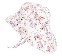 Jan & Jul “Grow-with-Me” - Sombrero infantil para el sol de algodón con ala grande, 6-24 meses