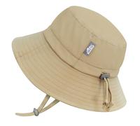 Jan & Jul Sombrero de sol para niños 50+ UPF 'Grow-with-Me' Aqua-Dry de cubo, verde caqui oliva, 2-5 años