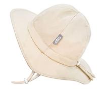 Jan & Jul Sombrero de Sol Transpirable Hecho de algodón con Correa Ajustable para niños (Talla: 6-12 Años, Arena)