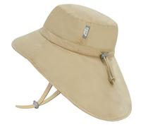 Jan & Jul Xplorer «Grow-with-Me» Gorro de explorador de algodón, crece con el pequeño, ala grande para bebés y niños pequeños, verde caqui oliva, 5-12 Jahre