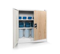 Armario de Oficina Archivador de Herramientas Metálico 2 Estantes 92,5x90x40 cm