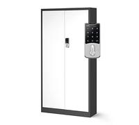 Jan Nowak Armario de Oficina C003 Archivador Armario de Herramientas Metálico 4 estantes Cerradura de combinación Pintura en Polvo 185 cm x 90 cm x 50 cm