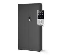 Jan Nowak Armario de Oficina C003 Archivador Armario de Herramientas Metálico 4 estantes Cerradura de combinación Pintura en Polvo 185 cm x 90 cm x 50 cm