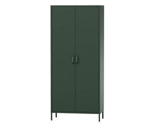 Jan Nowak Armario Dormitorio Metálico - Flavio | Estantes, Barra de Colgar, Cierre Magnético | 80 x 185 x 45 cm | Closet Armario para Habitación, Armarios Dormitorio