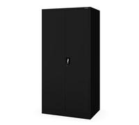 Jan Nowak Armario metálico archivador para Oficina Armario de Acero con Cerradura para Documentos Carpetas A4 y Archivo Profesional con 4 estantes Regulables 185 x 90 x 60 cm