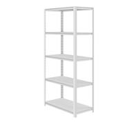 Jan Nowak Estanteria Metalica | 5 Estanterias Almacenaje Metalicas, Soporta hasta 425 kg | Estantería Cocina Garaje Herramientas | Estanteria Metalica Almacenaje | 183 x 90 x 45 cm Gris