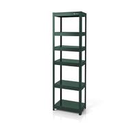 Jan Nowak estantería metálica Estrecha Carga Media 6 baldas Ajustables hasta 50 kg por Nivel estantería Garaje Taller Almacenamiento Compacto Acero Resistente Sistema sin Tornillos