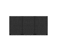 JAN NOWAK Tablero de herramientas perforado 120 x 60 cm PAULA All Black: negro