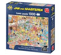 Jan Van Haasteren JVH - Cálido Frente, Chaos Dedans - Not So Wellness - Puzzle para Adultos - Humorístico - Cartón 100% Reciclado - 1000 Piezas - Jumbo