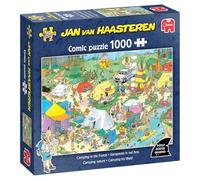 Jan Van Haasteren JVH - Camping en Les Bois - Camping in The Forest - Puzzle para Adultos - Cartón 100% Reciclado - 1000 Piezas - Jumbo