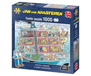 Jan Van Haasteren JVH - Cruise Ship - Puzzle para Adultos - Cartón 100% Reciclado - 1000 Piezas - Jumbo
