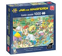 Jan Van Haasteren JVH - Camping en Les Bois - Camping in The Forest - Puzzle para Adultos - Cartón 100% Reciclado - 1000 Piezas - Jumbo