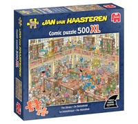 Jan van Haasteren - La Biblioteca - Gran Rompecabezas de 500XL Piezas | Cartón 100 % Reciclado - Divertido y Desafiante Puzzle para Adultos - 68 × 49 cm