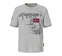 Jan Vanderstorm Camiseta para hombre Sölve, gris, XXL