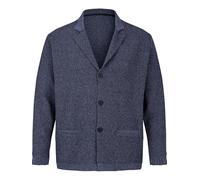 Jan Vanderstorm Chaqueta Asger Sakko para hombre | botones | mezcla de algodón | tallas grandes L-7xl, azul, 5XL