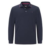 Jan Vanderstorm Ellis - Polo de manga larga para hombre, 100% algodón, talla L-7XL, azul oscuro, XL