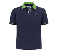 Jan Vanderstorm Isfried - Polo de manga corta para hombre, talla grande, algodón, talla grande, ajuste cómodo, azul, 7XL