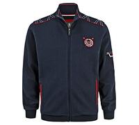 Jan Vanderstorm Sudadera Hombre Atli | Algodón puro | Tallas grandes L-7xl, azul oscuro, XXL