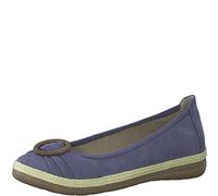 Jana 8-22161-20, Zapatos Tipo Ballet Mujer, Denim, 37 EU Ancho
