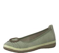 Jana 8-22161-20, Zapatos Tipo Ballet Mujer, Sage, 40 EU Ancho