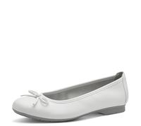 Jana 8-22163-41, Zapatos Tipo Ballet Mujer, Blanco, 42 EU