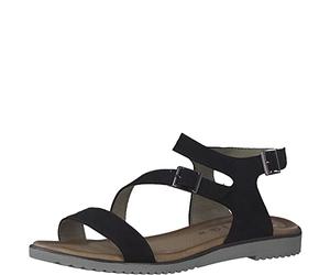 Jana 8-28177-20, Sandalia Mujer, Black, 39 EU Ancho