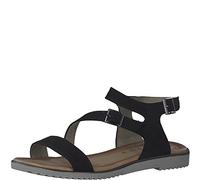 Jana 8-28177-20, Sandalia Mujer, Black, 40 EU Ancho