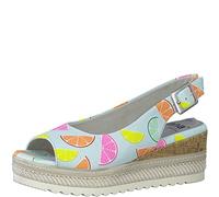 Jana 8-29660-20, Zapatos de Tacón para Mujer, Lemon Multi, 38 EU Ancho