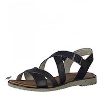 Jana 8-8-28115-28, Sandalias Planas Mujer, Negro, 39 EU