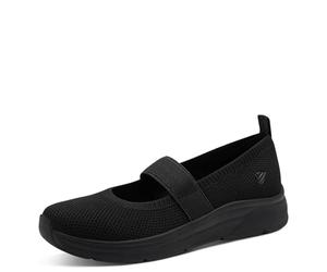 Jana Bailarina Strap Vegan 8-22183-46 - Bailarinas para Mujer, Color Negro, Talla 38 EU