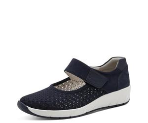 Jana Bailarina Strap Vegan 8-24664-42 - Bailarinas para Mujer, Color Azul Marino, Talla 38 EU