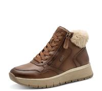 Jana Bota de encaje para mujer Flat TEX + botas veganas de media longitud, coñac, talla 40 EU, coñac, 40