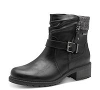 Jana Bota plana TEX para mujer + botas de moda veganas, color negro, talla 38 EU, Negro, 38 EU