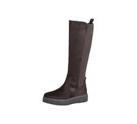 Jana Botas altas para mujer, planas, hasta la rodilla, con plataforma, anchas, extra anchas, Gris Lt, 37 EU