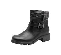 Jana Botas de mujer Flat Tex + Botas de moda vegana, Negro, 42 EU